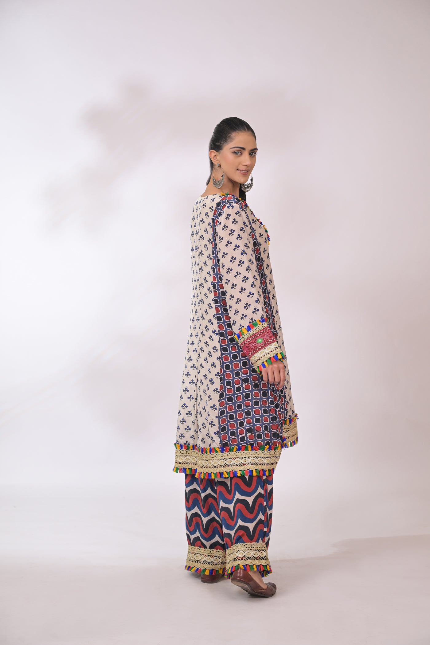 Noor Angoori Printed Kurta Set