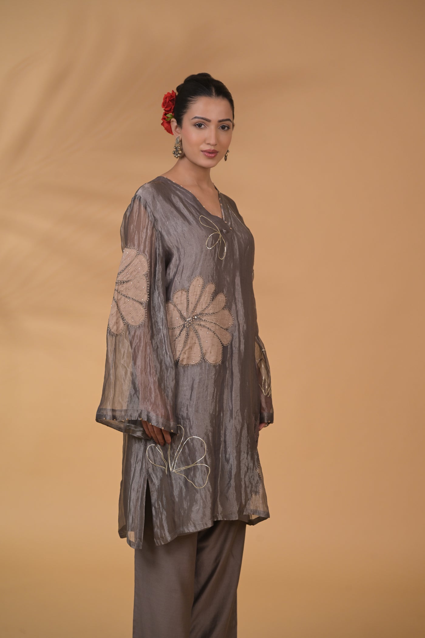 Pearl Glow Tissue Co-ord Set