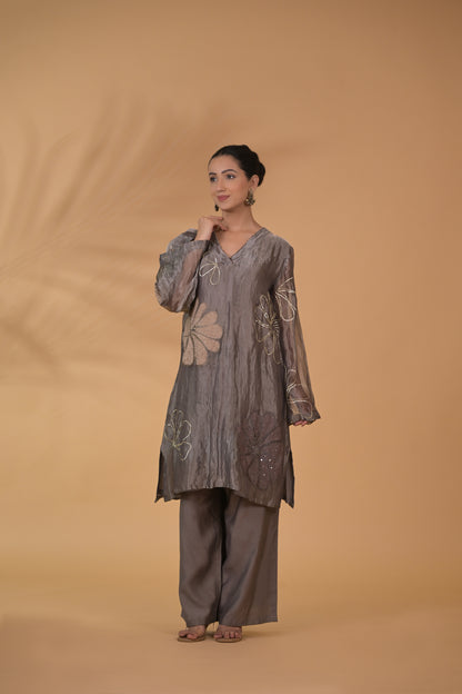 Pearl Glow Tissue Co-ord Set
