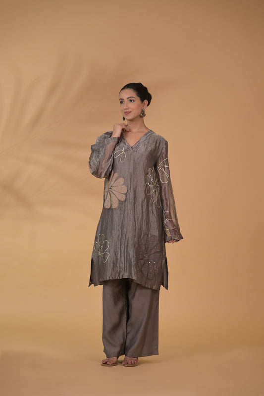 Pearl Glow Tissue Co-ord Set
