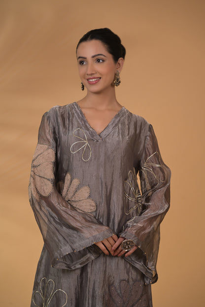 Pearl Glow Tissue Co-ord Set