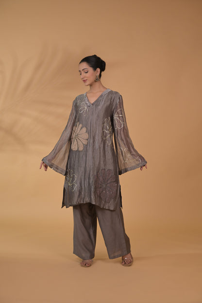 Pearl Glow Tissue Co-ord Set
