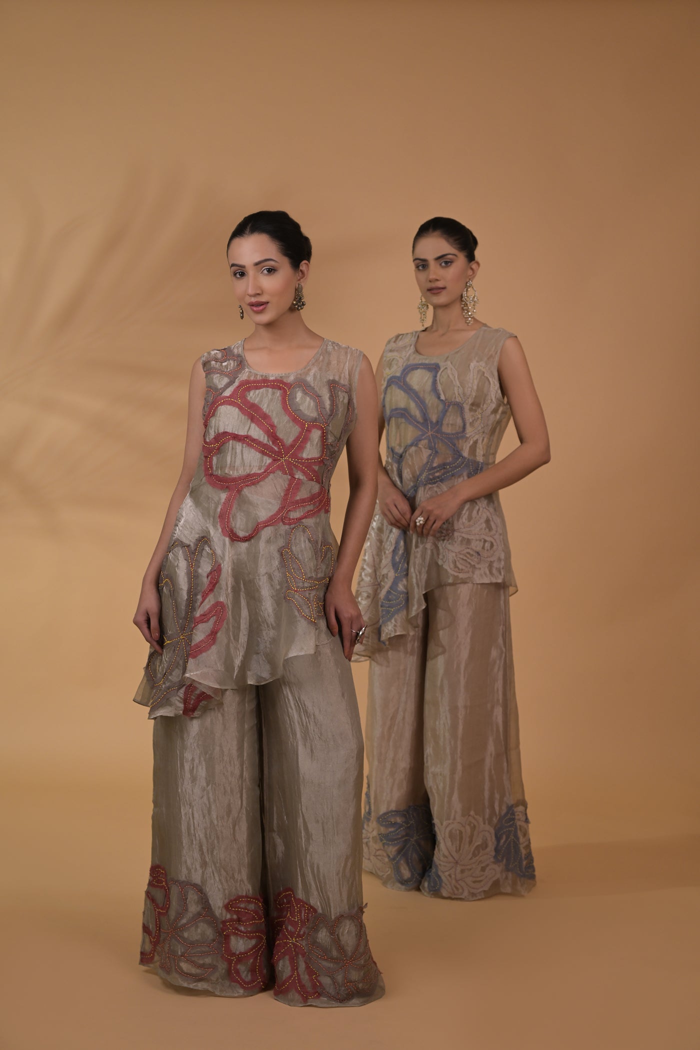 Noir Bloom Tissue Co-ord Set