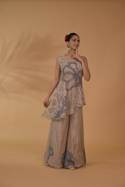 Noir Bloom Tissue Co-ord Set
