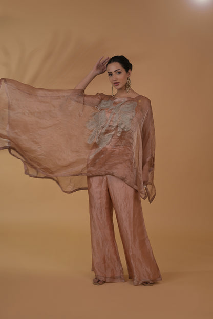 Rose Sheen Tissue Co-ord Set