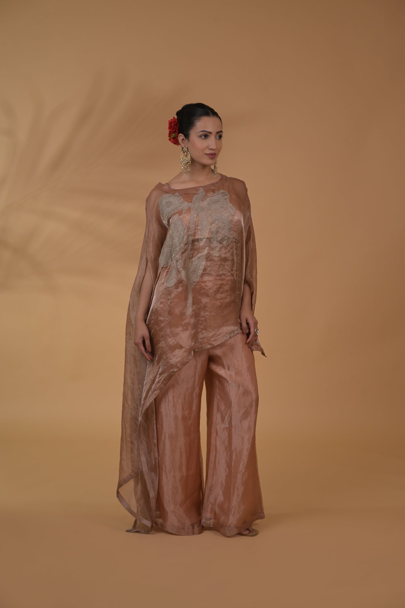 Rose Sheen Tissue Co-ord Set