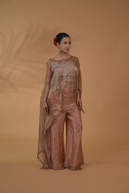 Rose Sheen Tissue Co-ord Set