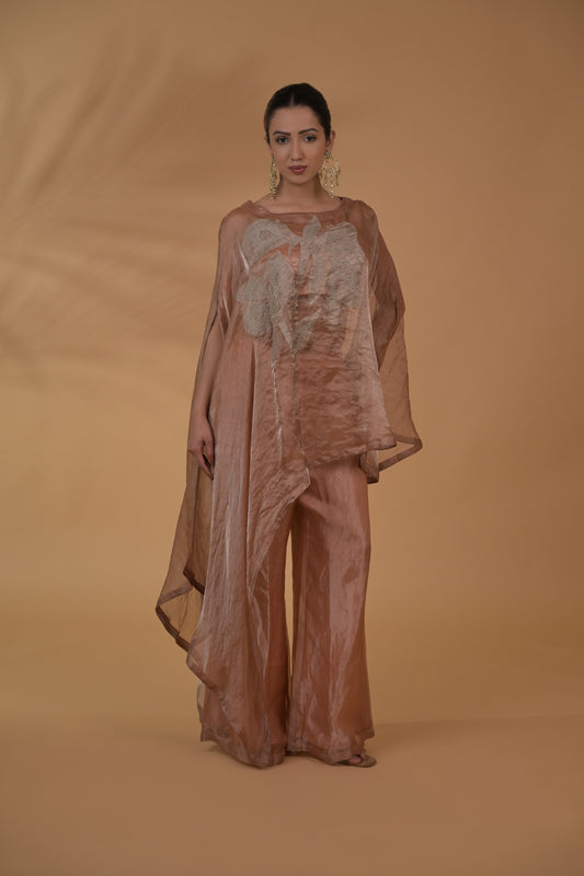 Rose Sheen Tissue Co-ord Set