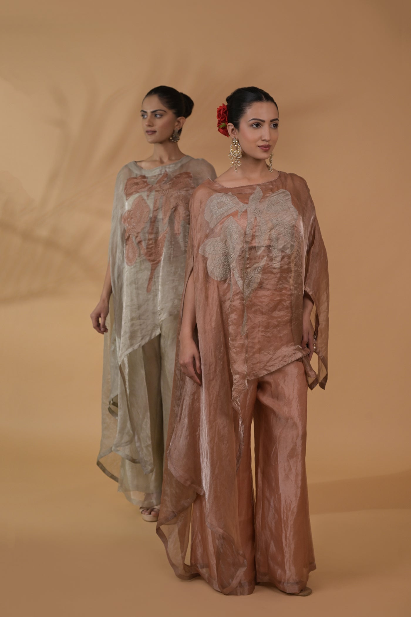 Rose Sheen Tissue Co-ord Set