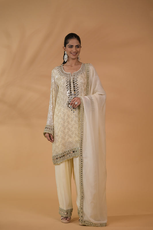 Noor Sheesha Sequin Kurta Set
