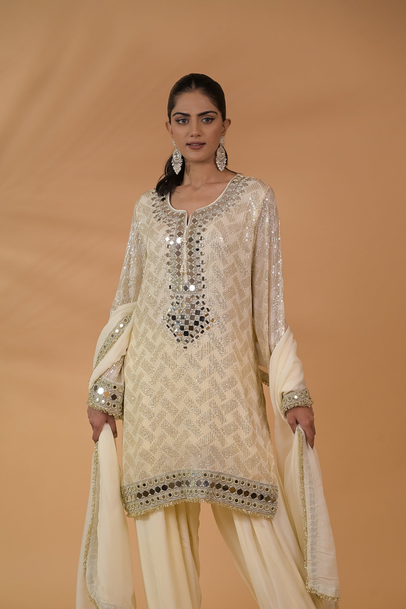 Noor Sheesha Sequin Kurta Set