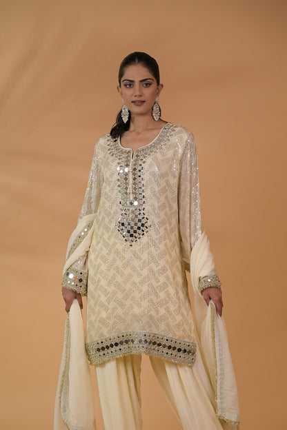 Noor Sheesha Sequin Kurta Set