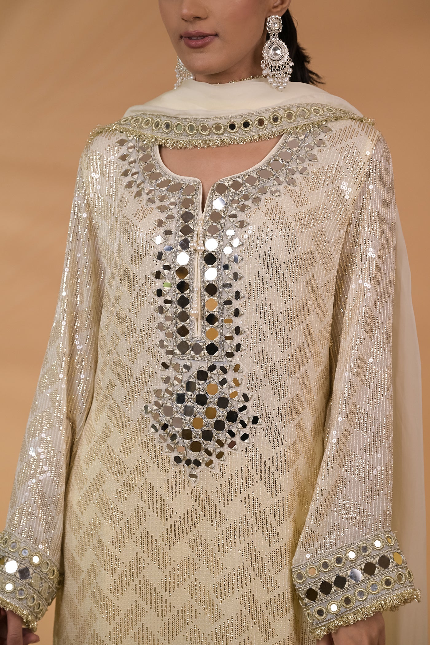 Noor Sheesha Sequin Kurta Set