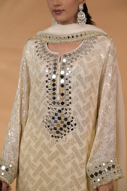 Noor Sheesha Sequin Kurta Set