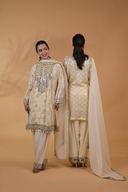 Sheesha Sequin Kurta Set