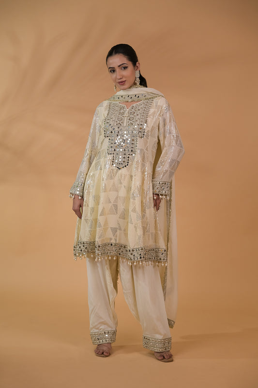 Sheesha Sequin Kurta Set