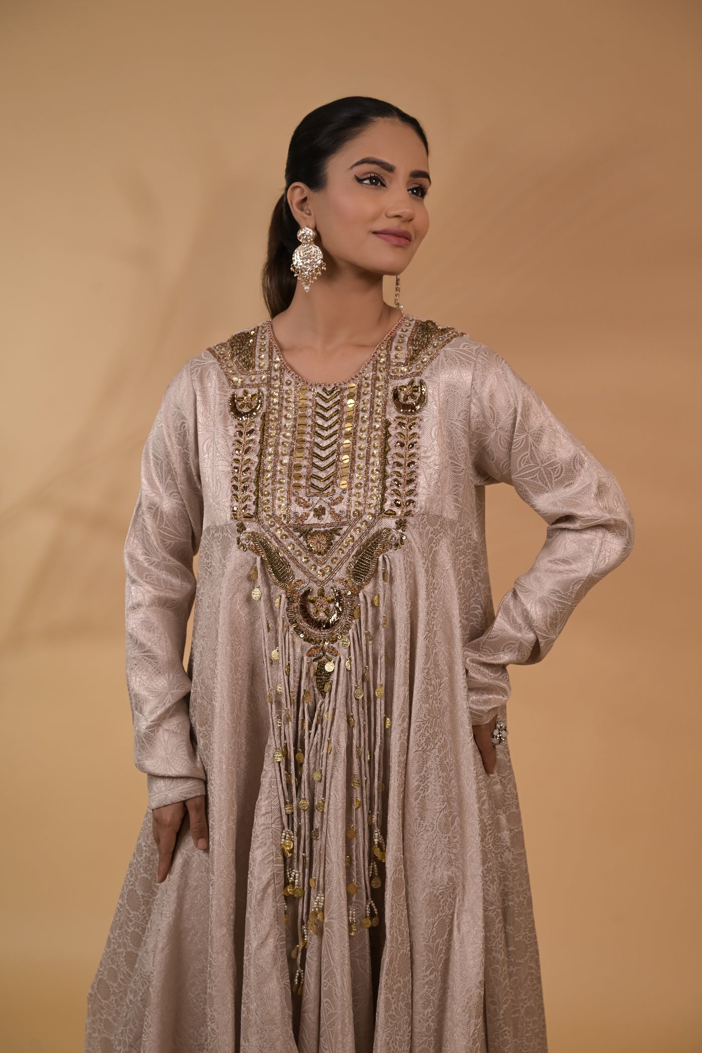 Zaria Brocade Anarkali Set