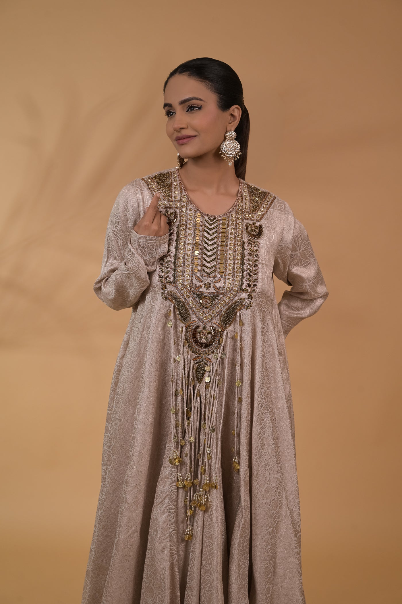Zaria Brocade Anarkali Set