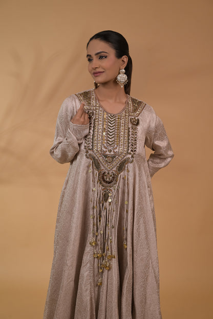 Zaria Brocade Anarkali Set