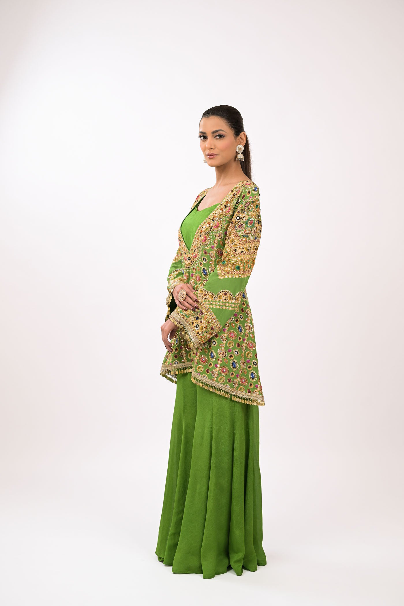 Rangrez Noor Green Co-Ord Set