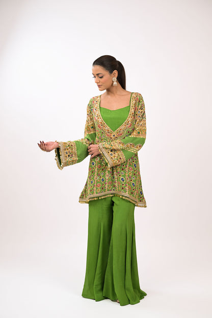 Rangrez Noor Green Co-Ord Set