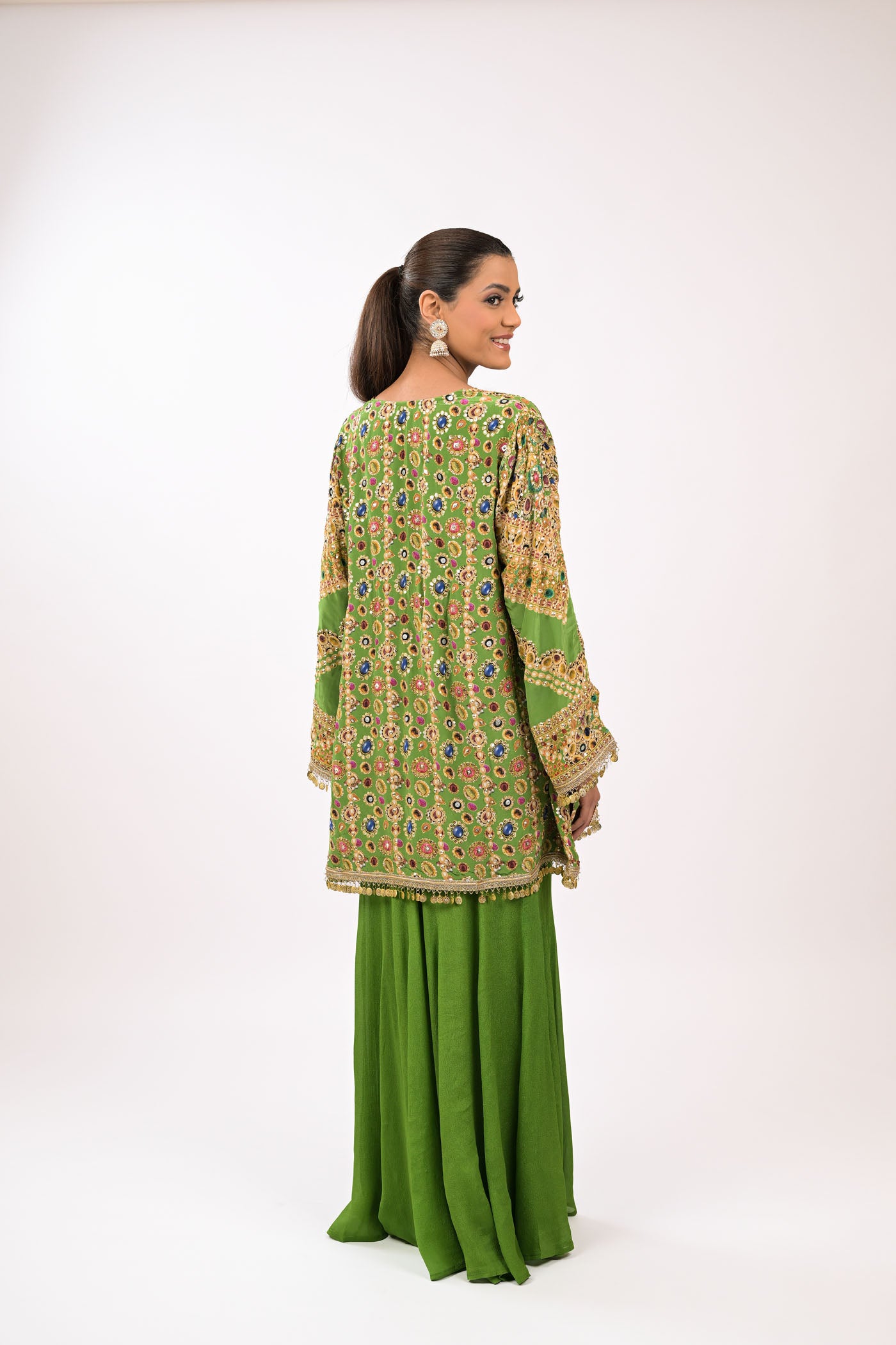 Rangrez Noor Green Co-Ord Set