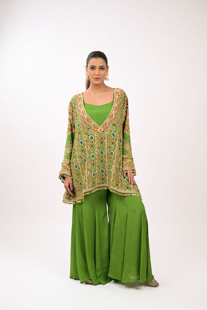 Rangrez Noor Green Co-Ord Set