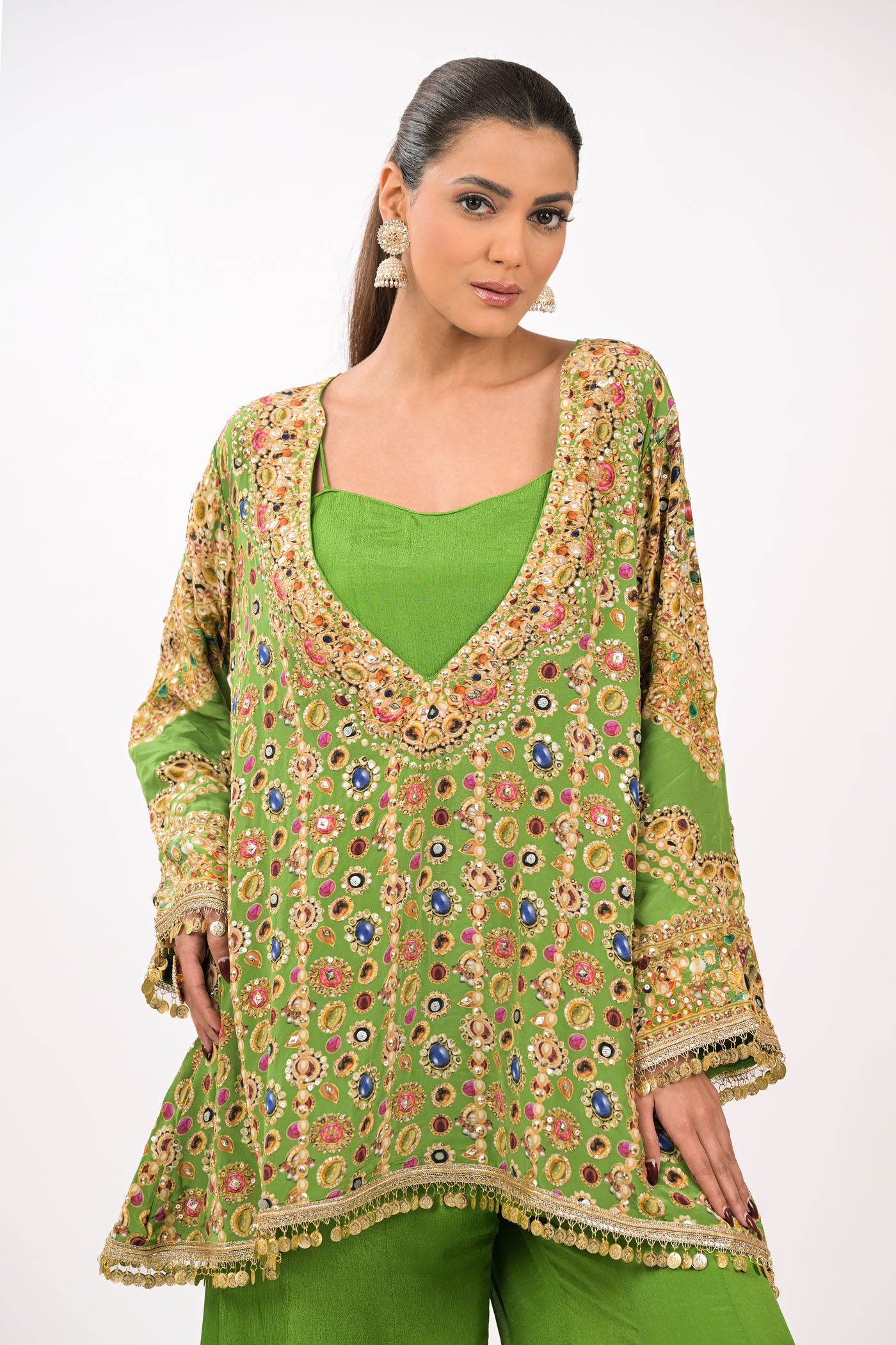 Rangrez Noor Green Co-Ord Set