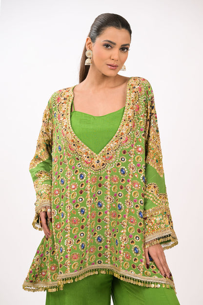 Rangrez Noor Green Co-Ord Set