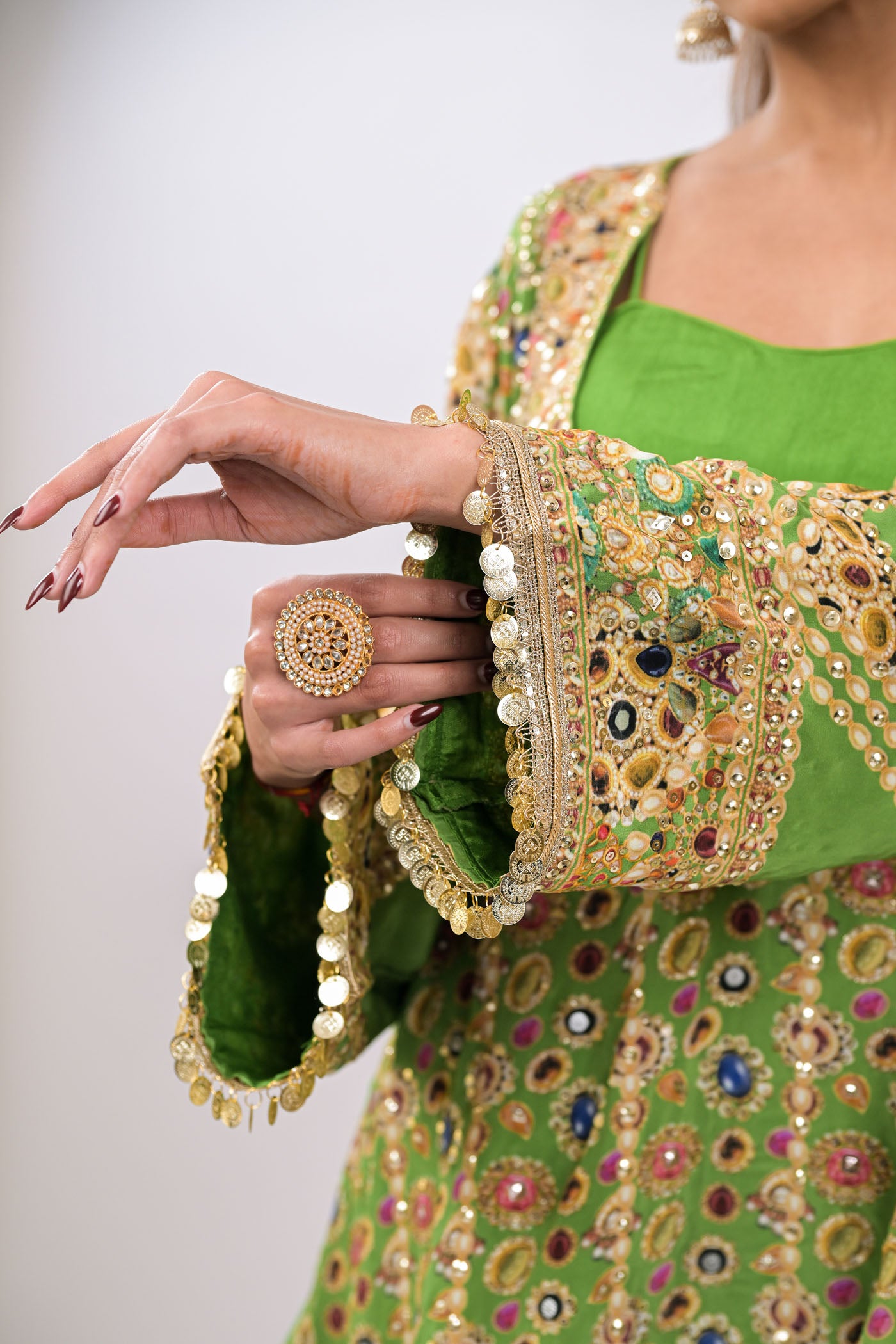 Rangrez Noor Green Co-Ord Set