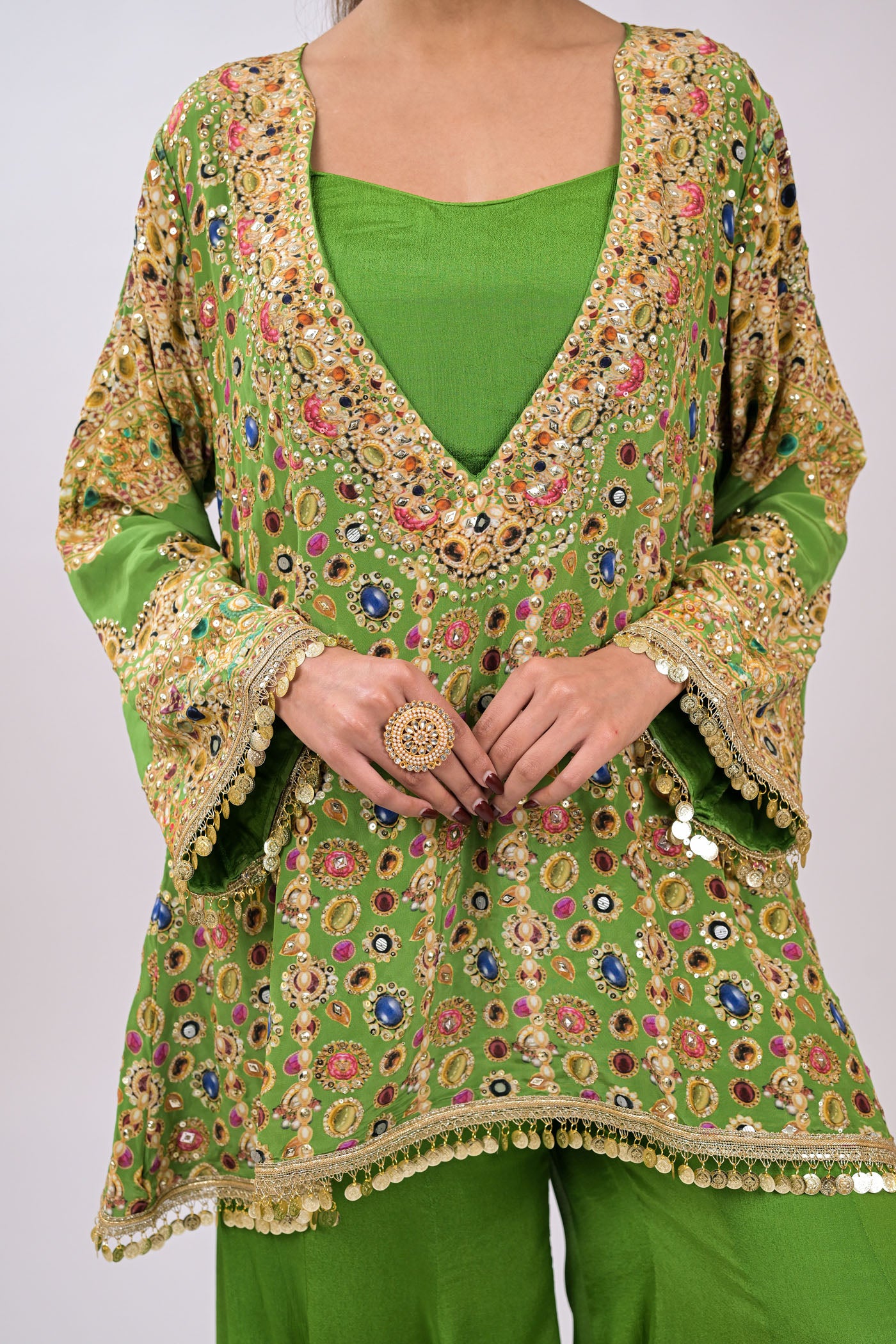 Rangrez Noor Green Co-Ord Set