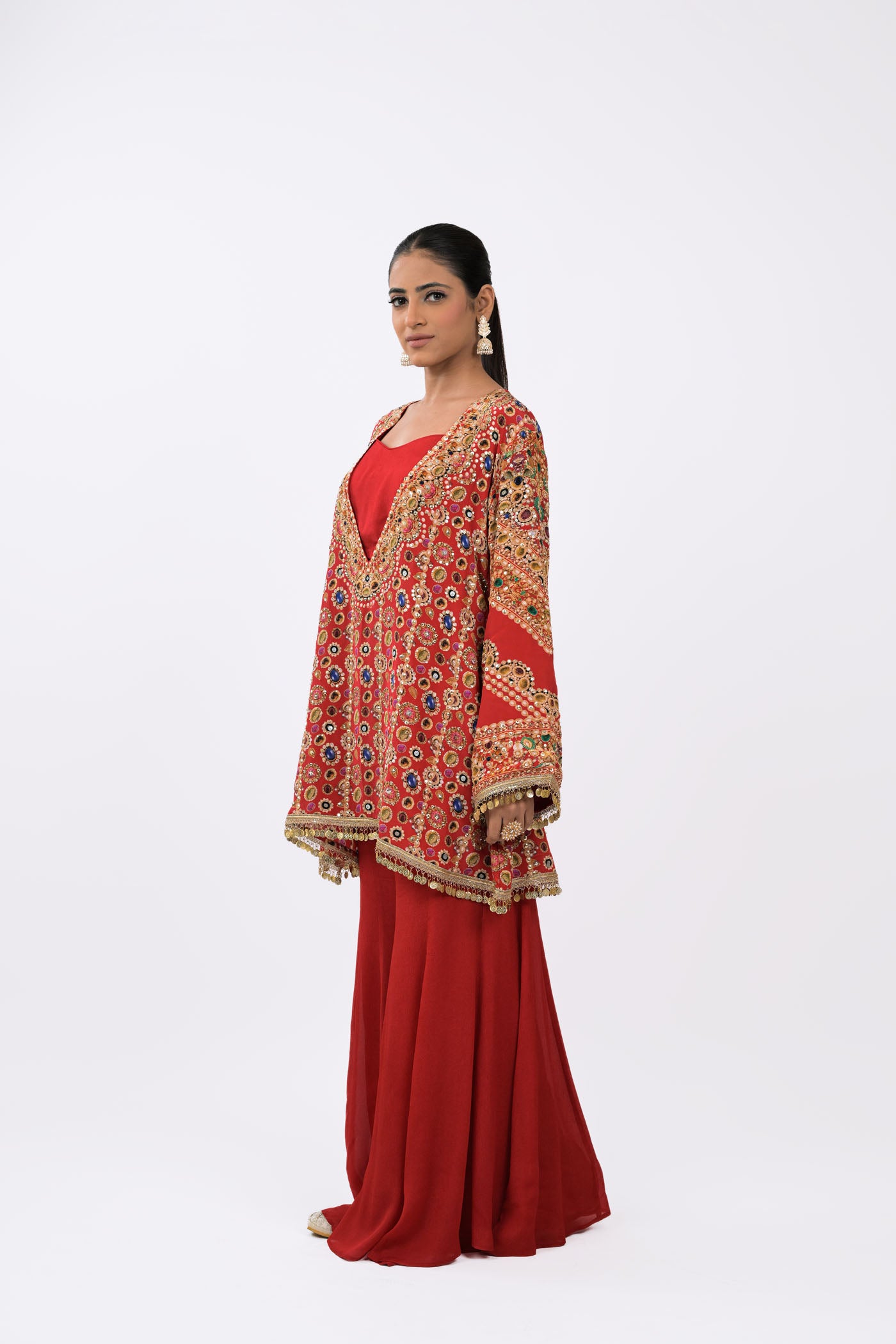 Rangrez Noor Red  Co-Ord Set