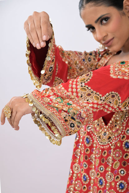 Rangrez Noor Red  Co-Ord Set