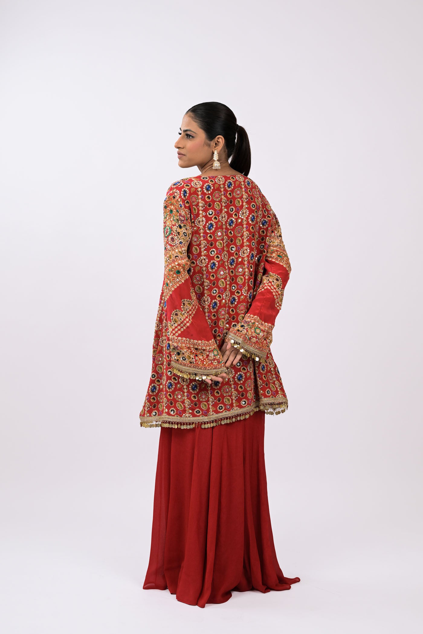 Rangrez Noor Red  Co-Ord Set