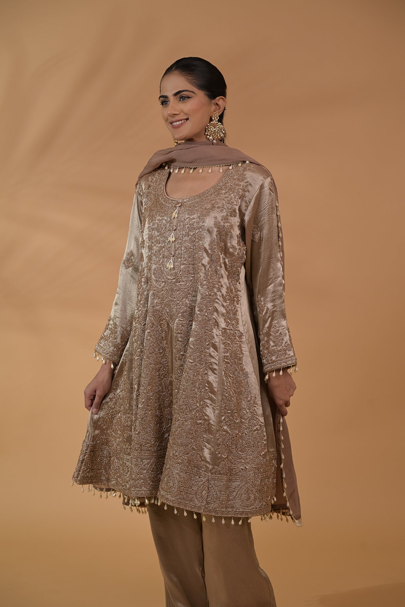 Zaria Peplum Kurta Set