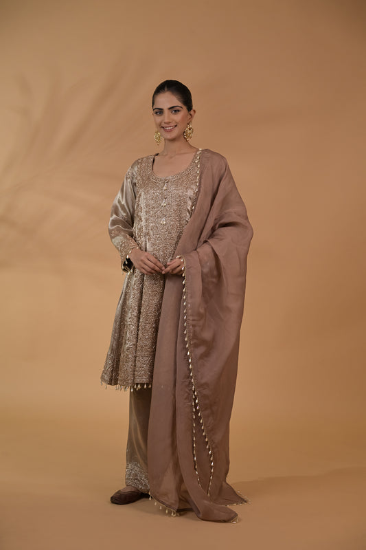 Zaria Peplum Kurta Set