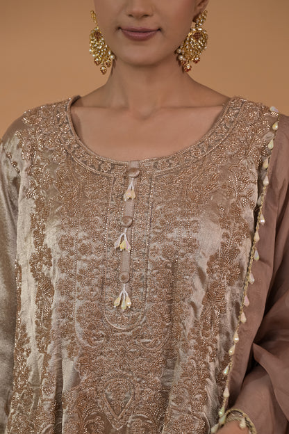 Zaria Peplum Kurta Set