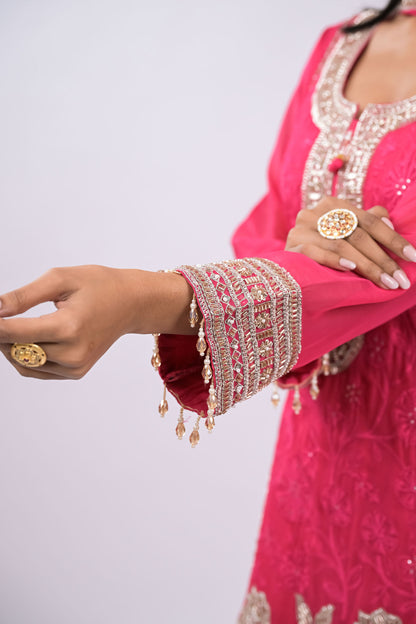 Gulnaar Embroidered Kurta Set with Dupatta