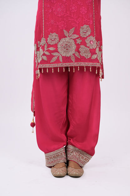 Gulnaar Embroidered Kurta Set with Dupatta