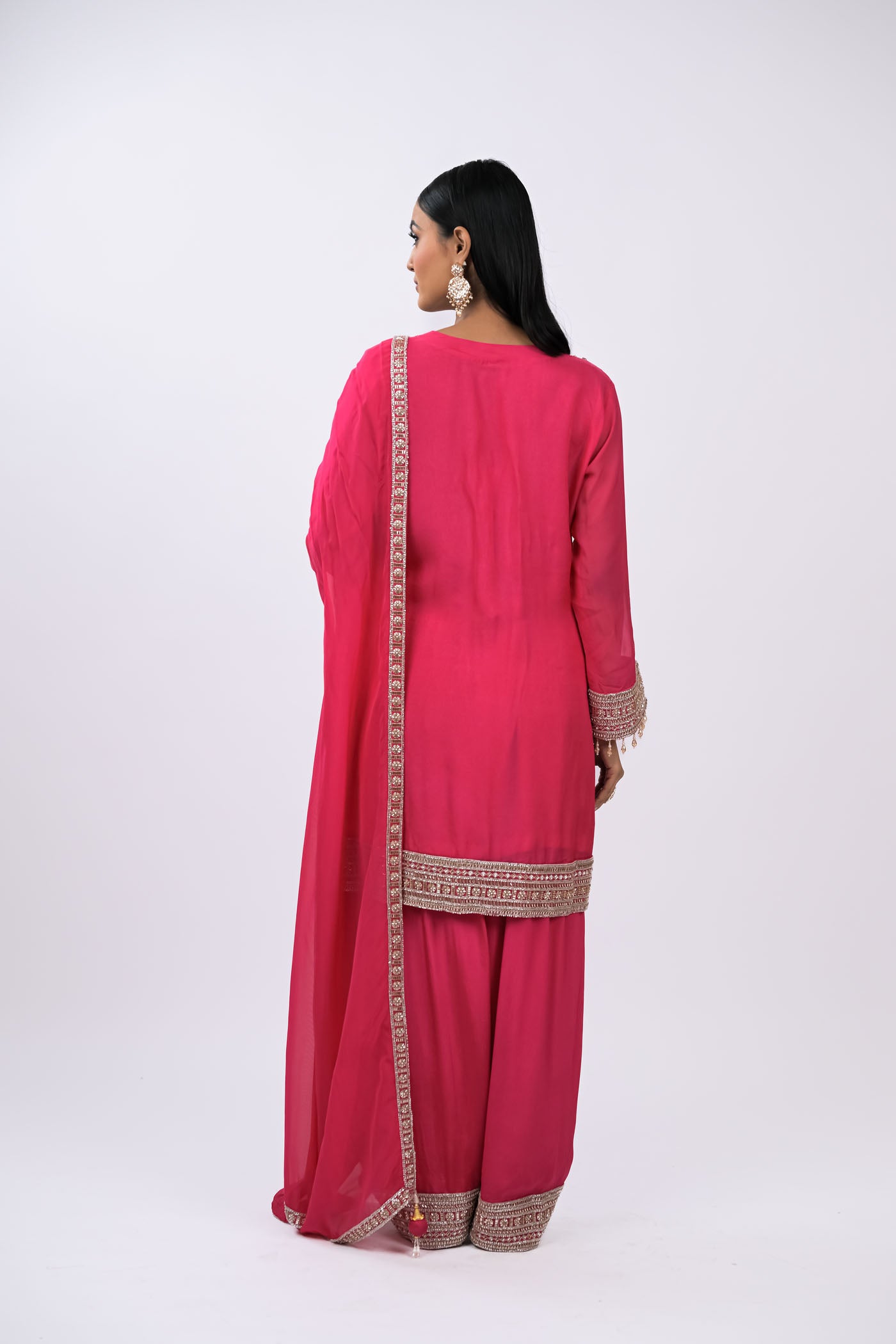 Gulnaar Embroidered Kurta Set with Dupatta
