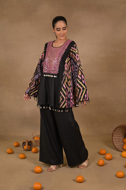 Midnight Prism Linen Co-Ord Set