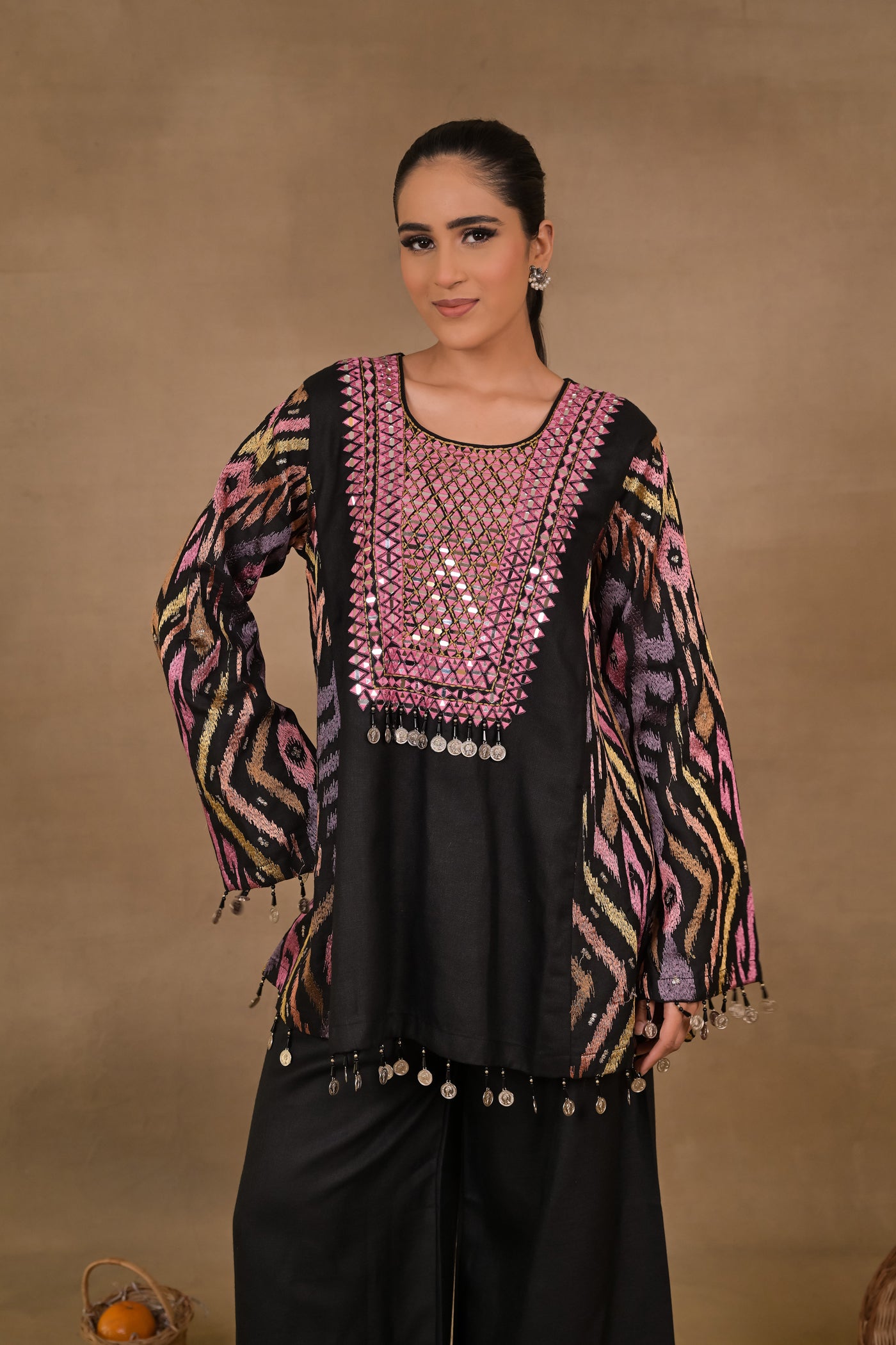 Midnight Prism Linen Co-Ord Set