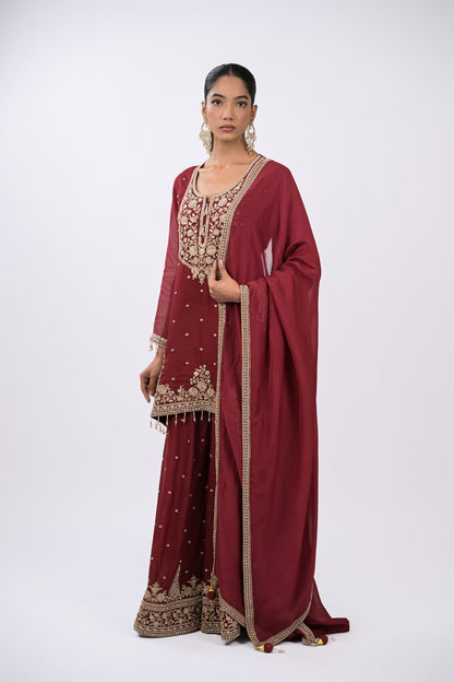 Mehrunisa Embroidered Kurta Set with Dupatta