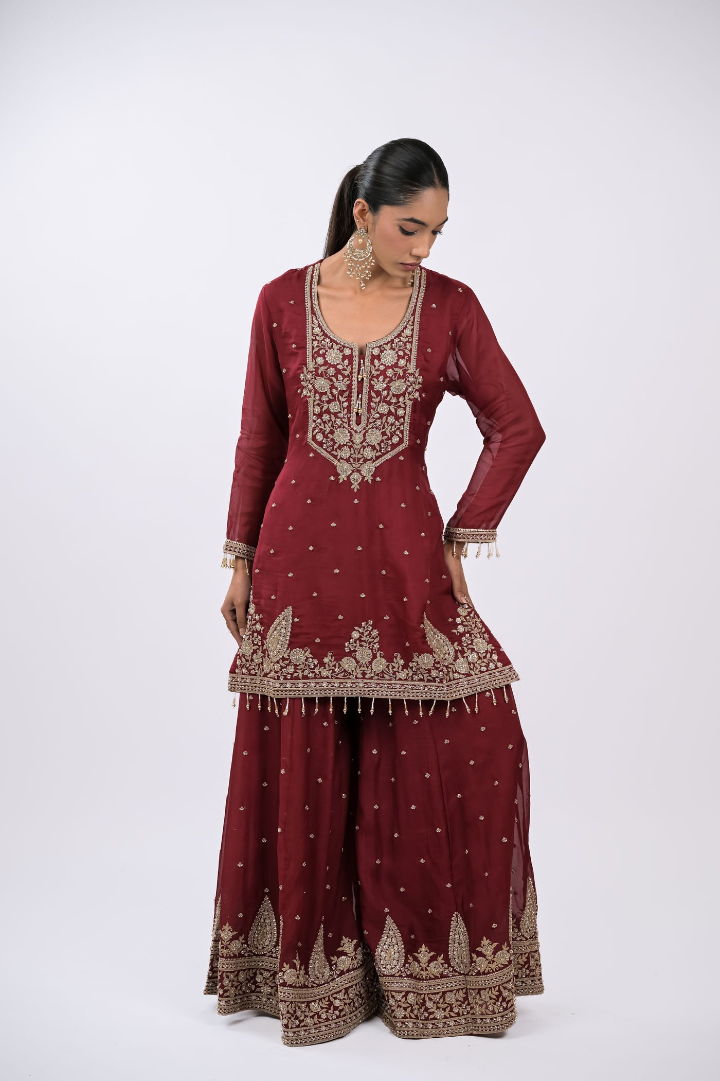 Mehrunisa Embroidered Kurta Set with Dupatta