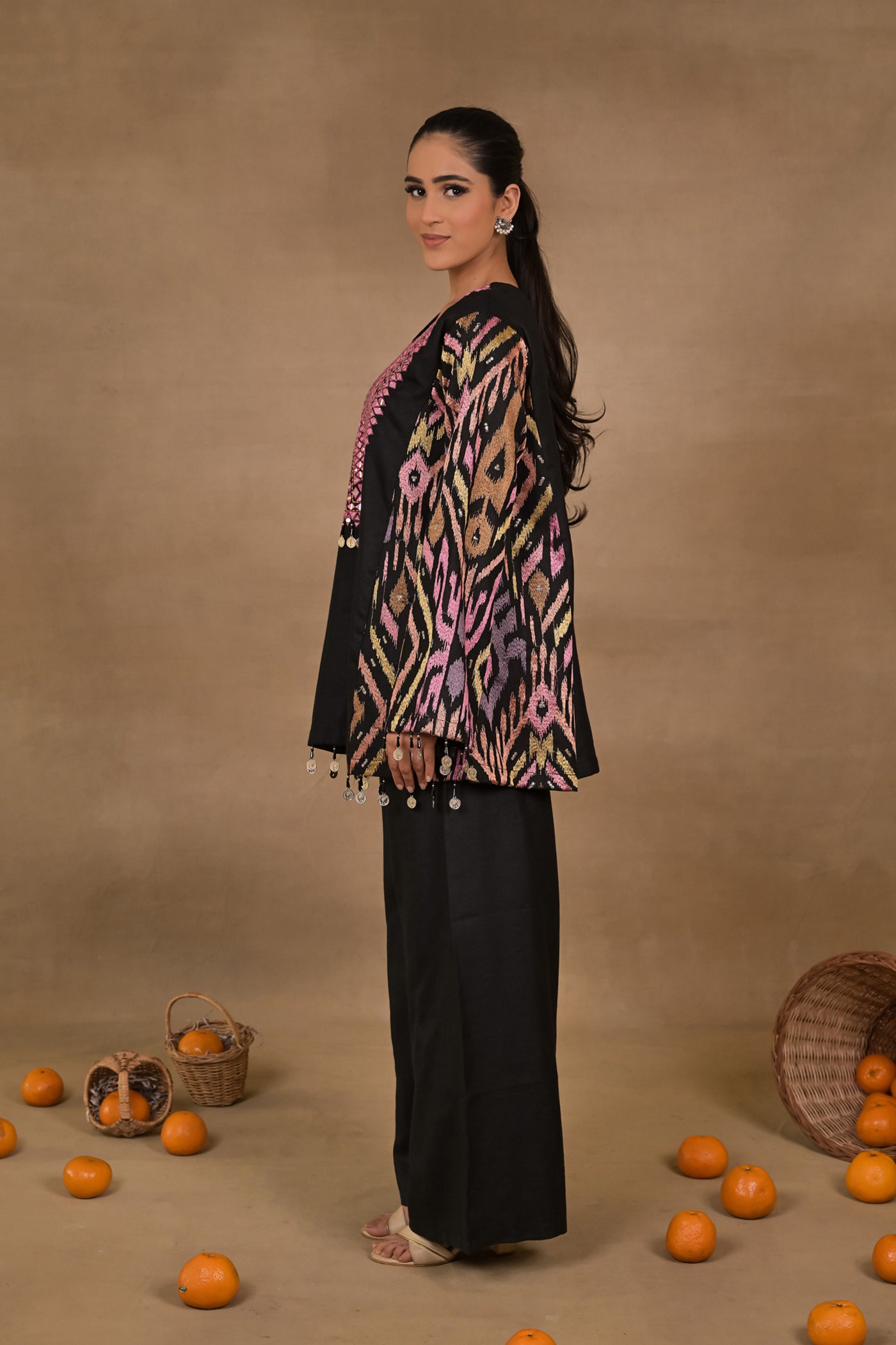 Midnight Prism Linen Co-Ord Set