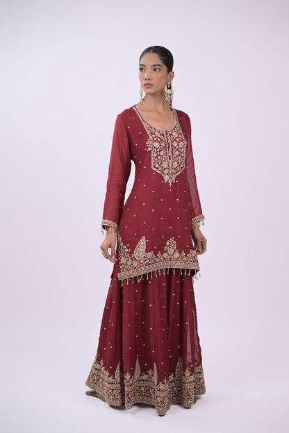 Mehrunisa Embroidered Kurta Set with Dupatta