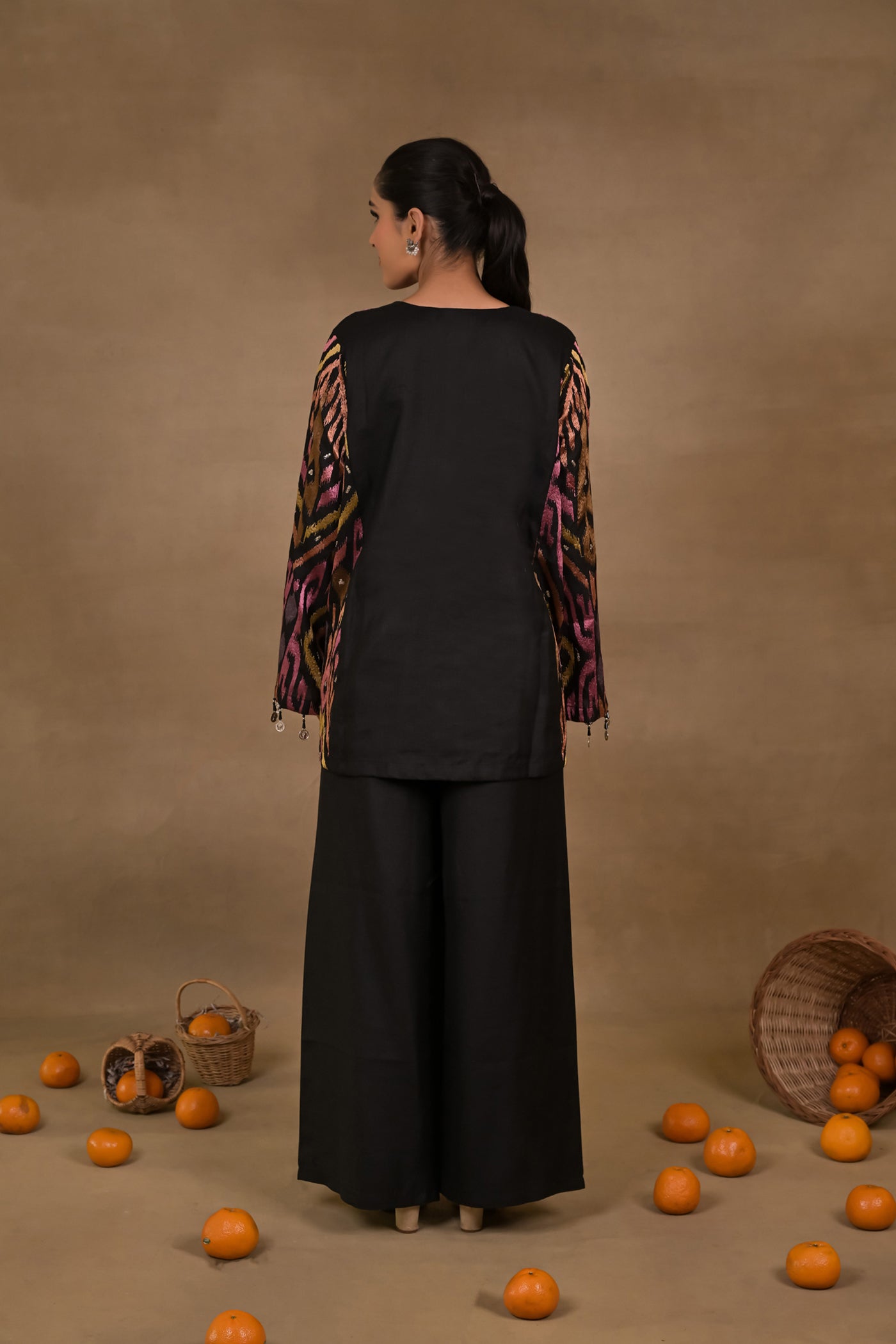 Midnight Prism Linen Co-Ord Set