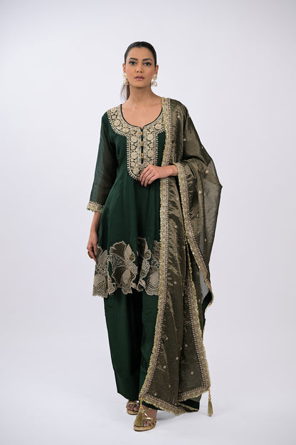 Aarzoo Embroidered Kurta Set with Dupatta