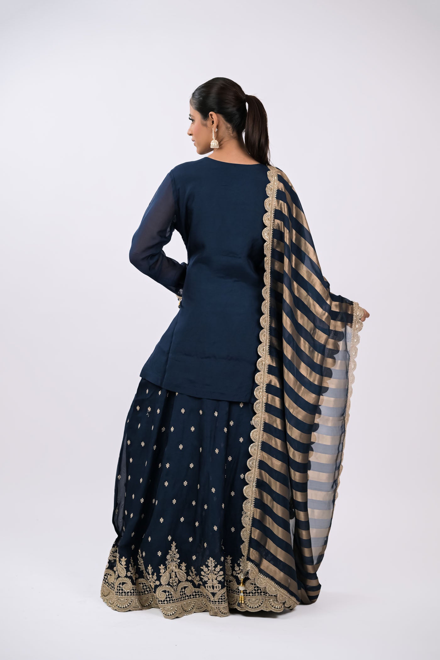 Zareen Embroidered Kurta Set with Dupatta