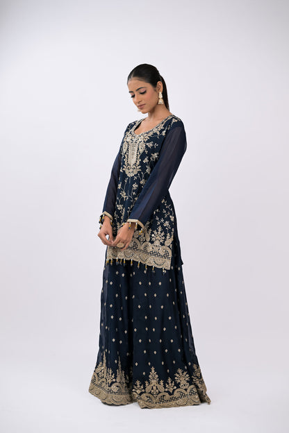 Zareen Embroidered Kurta Set with Dupatta